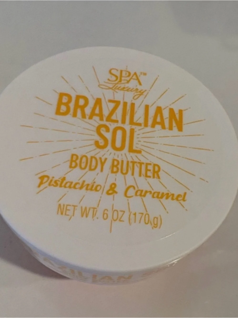 SPA Luxury Brazilian Sol Pistachio & Caramel Body Butter — NWT Sealed